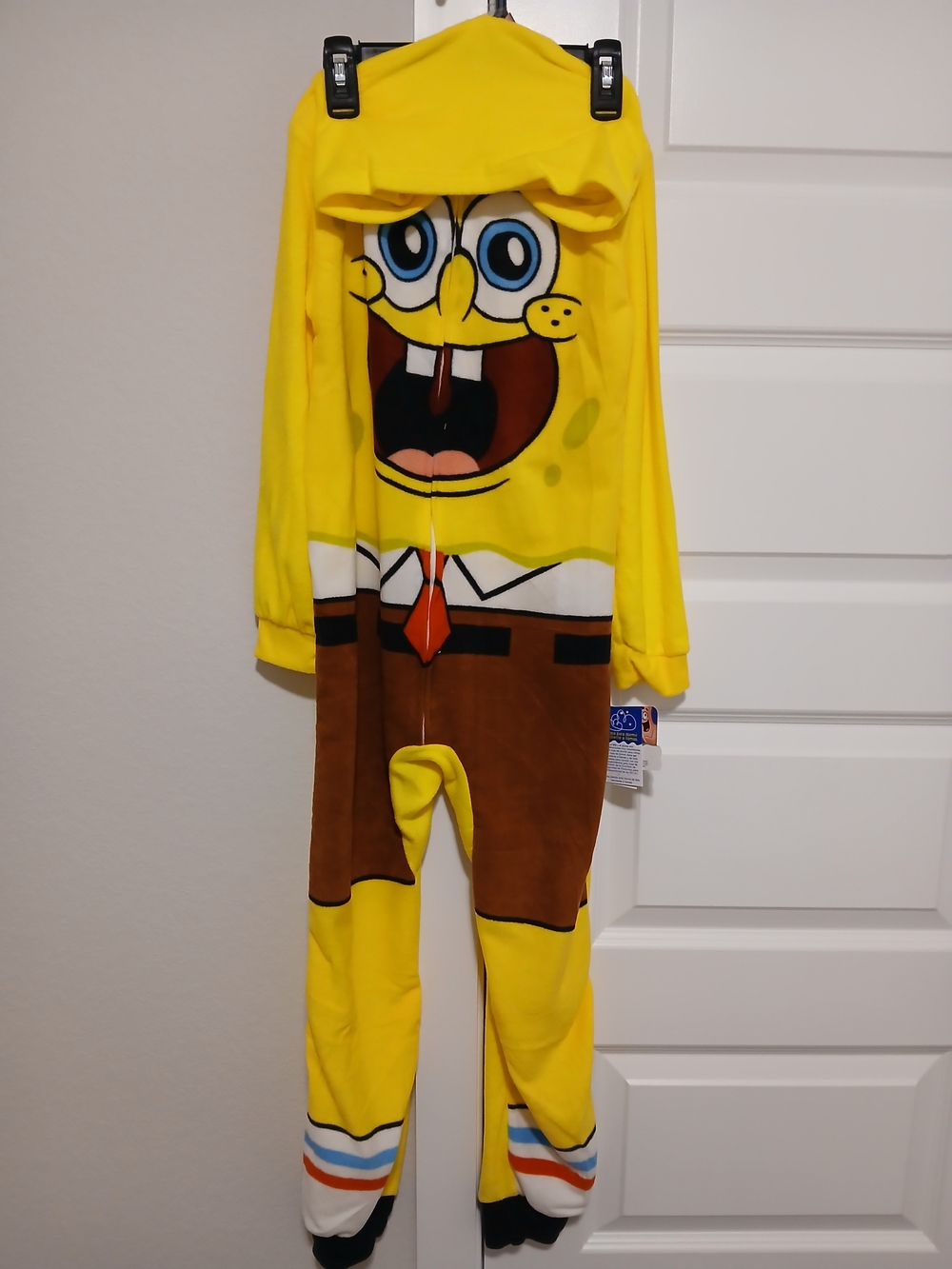 SpongeBob Squarepants Bright Yellow & Brown Kids One-Piece Bodysuit